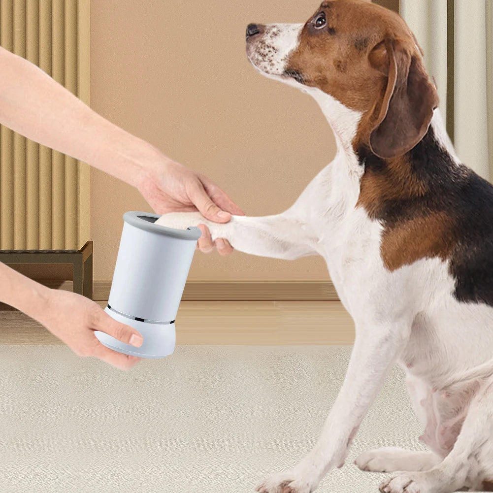 Automatic Dog Paw Cleaner Pet Foot Washer Cup with Soft Silicone Brush Dog Paw Washer Muddy Paw Cleaner for Dogs Cats