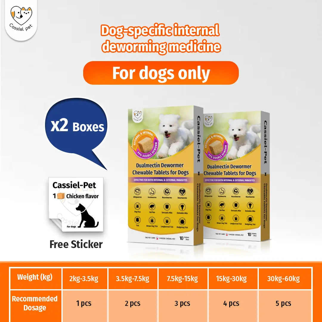 Cassicel-Pet Natural Dog Parasite Support Chews – Easy Feed Herbal Deworming Treats Chicken Flavor Parasite & Wellness Boost Treats Supports Digestive & Skin Health Immune Support