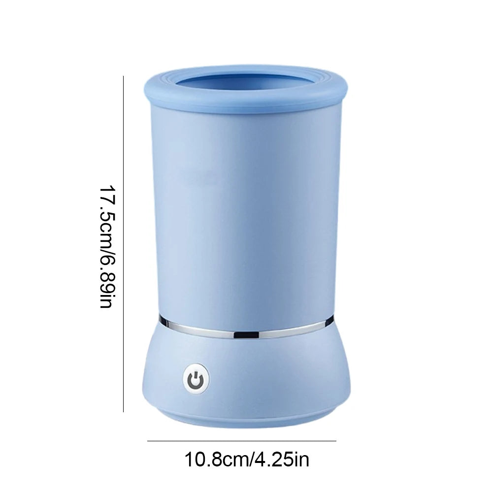Automatic Dog Paw Cleaner Pet Foot Washer Cup with Soft Silicone Brush Dog Paw Washer Muddy Paw Cleaner for Dogs Cats
