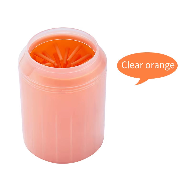 Pet Paw Cleaner Soft Silicone Foot Cleaning Brush Portable Pet Dogs Towel Foot Washer Cleaning Bucket Clean Brush Supplies
