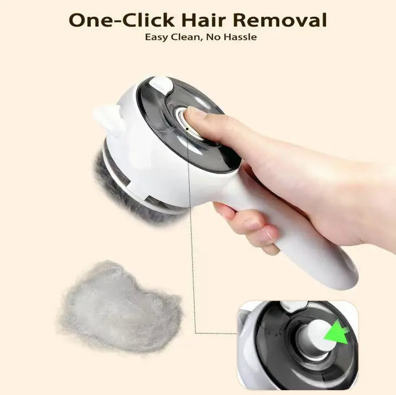 Pet Spray Grooming Brush, Anti-Flying Hair Cat Brush for Removing Loose Fur