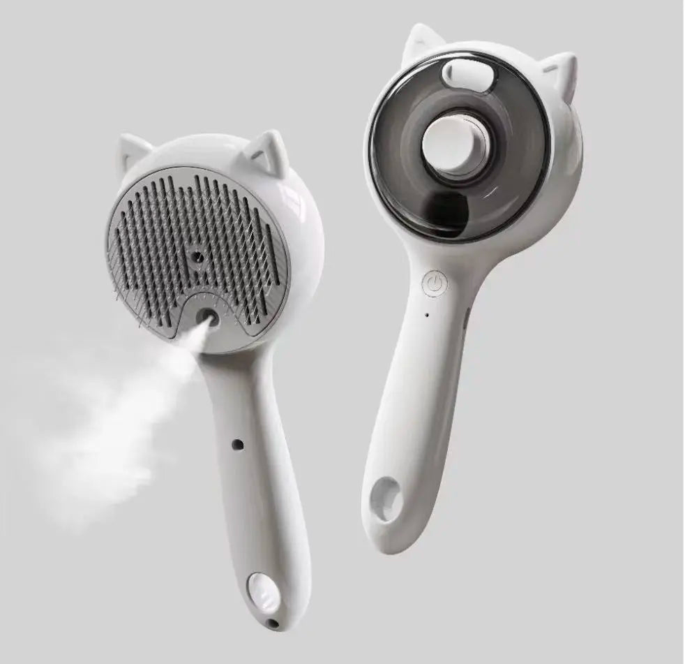 Pet Spray Grooming Brush, Anti-Flying Hair Cat Brush for Removing Loose Fur